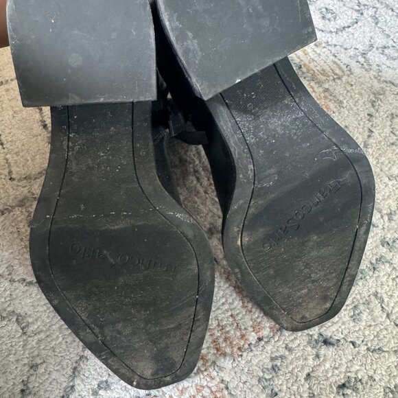 Franco Sarto | black leather heeled boots | size 8.5 - Picture 5 of 5